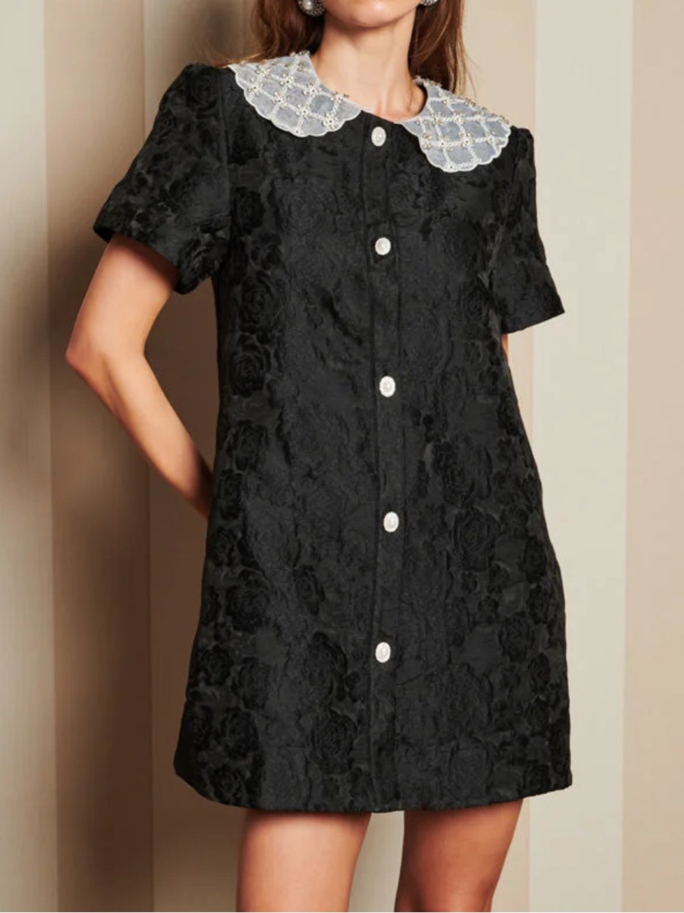 DREAM Sister Jane Chandelier Jacquard Mini Dress - Size Small